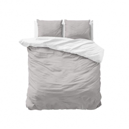 Superieur-Dekbedovertrek-WitGrijs-Lits-jumeaux