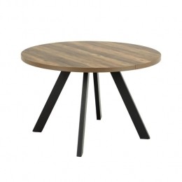 RebellenclubChacoEetkamertafel-120-EikenMetMatZwartePoten