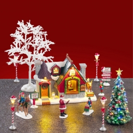 SantasSnackShackSet15x50x26cmKerstdorpLEMAX-Lemax