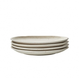byfonQMixedCeramicsOntbijtborden4st-22cm-Crme