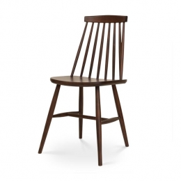 FamegFilouHoutenSpijlenstoelWalnoot