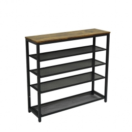 Furnilux-Schoenenrekmet4Roosters-100x30x925cm