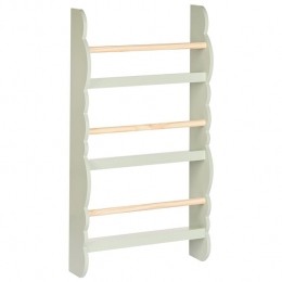 Beliani-RIGOLET-Wandboekenplank-Lichtgroen-MDF