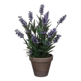 MicaDecorationsLavendelKunstplant-H33x20cm-Blauw