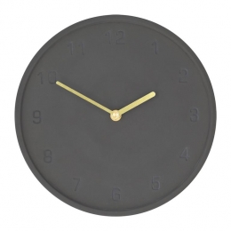 QUVIOWandklok-25cm-Beton-Antraciet