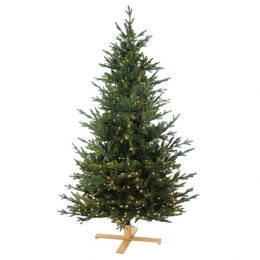 Gteborgverlichtekunstkerstboom-228cm-Donkergroen-137cm-