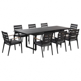Beliani-VALCANETTOTAVIANO-Tuinsetvoor8-Zwart-Aluminium