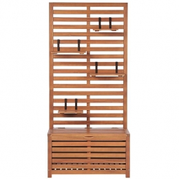 Beliani-MATINO-Tuinbank-Lichtehoutkleur-Acaciahout