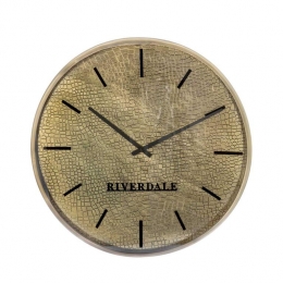 Riverdale-WandklokLevyRond-50cm-goudprint-Goud