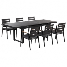 Beliani-VALCANETTOTAVIANO-Tuinsetvoor6-Zwart-Aluminium