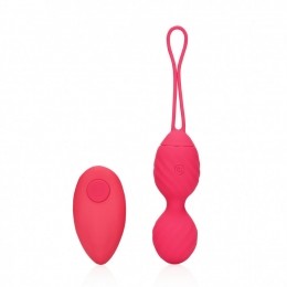 LovelineVibrerendEitjeMetAfstandsbedieningRood