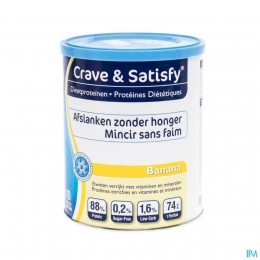 CraveSatisfyDieetproteinenBananaPot200g