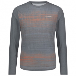 Shimano-SpazioLongSleevesJerseyPrinted-FietsshirtmaatXLgrijs
