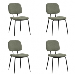 Bronx71ScandinavischeeetkamerstoelIvargerecycledestofgroen-