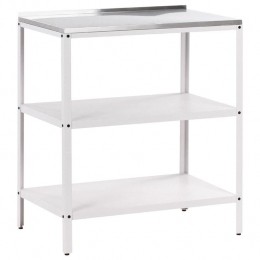 Beliani-VILAMA-Buitenkeukeneiland-Wit-80x50x92cm-Staal