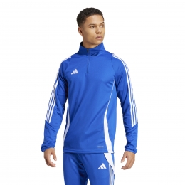 adidasTiro24Trainingstrui14-ZipBlauwWit