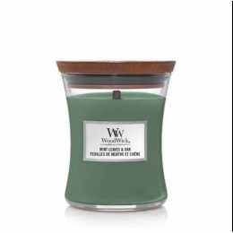 WoodwickMediumCandleMintLeavesOak