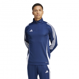 adidasTiro24Trainingstrui14-ZipDonkerblauwWit