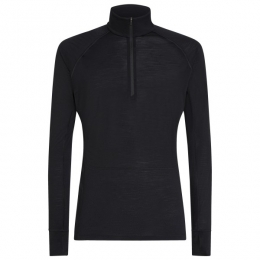 Icebreaker-Merino125ZoneknitLSHalfZip-Merino-ondergoedmaatSzwart