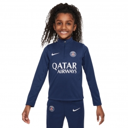 NikeParisSaint-GermainAcademyProTrainingstrui14-Zip2024-2025KleutersDonkerblauwWit