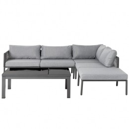 Beliani-FORANO-Loungesetvoor6-Grijs-Aluminium