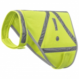 Hunter-ReflecterendVeiligheidsvest-HondenjasmaatHalsumfang28-42cm-Bauchumfang39-50cmgeel