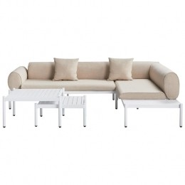 Beliani-RASIGLIA-Loungeset5-zits-Beige-Aluminium