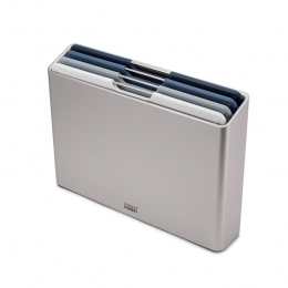 JosephJosephFolioSnijplankset-Setvan4-ZilverBlauwtinten