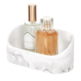 BadkamerOrganizer205x9x9cmKunststofMarmerPatroon-iDesi