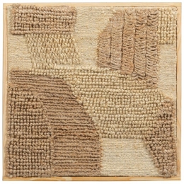 WOOODSpeckWanddeco-JuteKatoen-Multiekleur-1x60x60