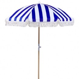 Beliani-MONDELLO-Parasol-BlauwWit-Polyester