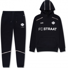 TouzaniAngoraKikoTrainingspakHoodedKidsZwartWit