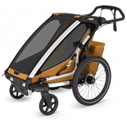 Thule-ChariotSport2-KinderfietskarmaatSingle-Einsitzergrijs