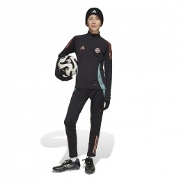 adidasBayernMnchenTrainingspak14-Zip2024-2025KidsZwartGroenBrons