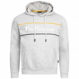BENSHERMANTwoColourPanelHerenHoody0067811G-GRIJSMARL