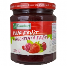 DamhertConfituurPuurFruit4Vruchten315gr