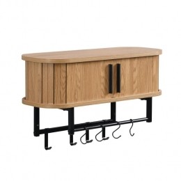 Kapstok60x24x32cm-Smal-WandkapstokKiruna-8haken-LichtE