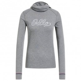Odlo-WomensActiveWarmOriginalsBlTopFacemaskLS-SynthetischondergoedmaatXSgrijs