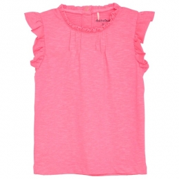 Minymo-KidsT-ShirtSSFrills-T-shirtmaat122roze