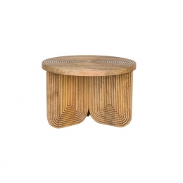 HousecraftLivingMaezeSalontafelHoutRond60cm-Bruin