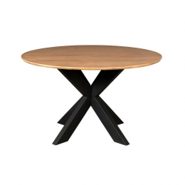 StarFurn-EettafelRondNaturelHout-110x110x76cm-Madison