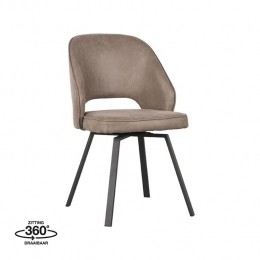 LABEL51EetkamerstoelLewis-Taupe-Microfiber