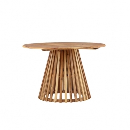 NestoutdoorMalinRondeHoutenTuintafelAcaciahout-120cm