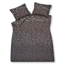 CalmFlowerDekbedovertrekOff140x200220cmZwartGrijs