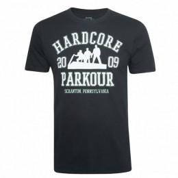 HETKANTOORHardcoreParkourHerenT-shirtUNMTS033BLK