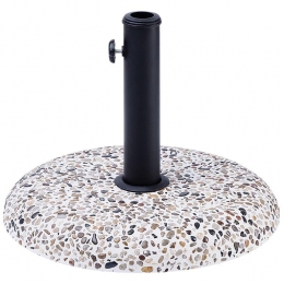 Beliani-CEVO-Parasolvoet-Wit-Beton