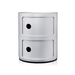 KartellComponibiliKast-2Modules-MatZilver