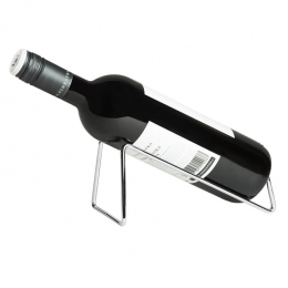 QUVIOWijnfleshoudermetaalvoor1fles-Zilver