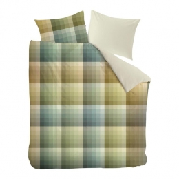 BeddinghouseDorianDekbedovertrek200x200220cm-Grijsgroen