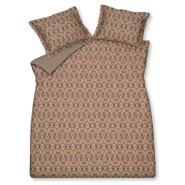 DekbedovertrekHappySpaceMulti140x200220cmBeigeBruin